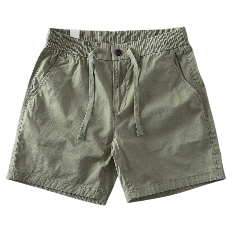 2025夏季美式复古做旧水洗纯棉短裤男三分四分裤松紧腰直筒短裤潮,淘宝优惠券,粉丝福利购,淘宝优惠卷