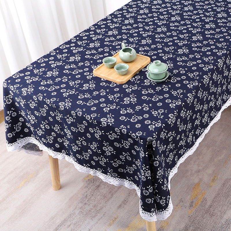 复古乌镇蓝印花画室餐厅花边桌布 布艺中国民族风 茶几布盖巾台布,淘宝优惠券,粉丝福利购,淘宝优惠卷