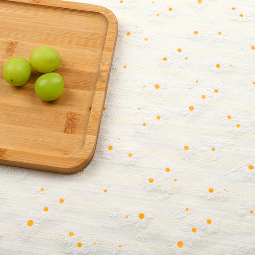 小清新棉麻布艺小碎花日式小雏菊餐桌布法式田园ins长方形台布 - 图1