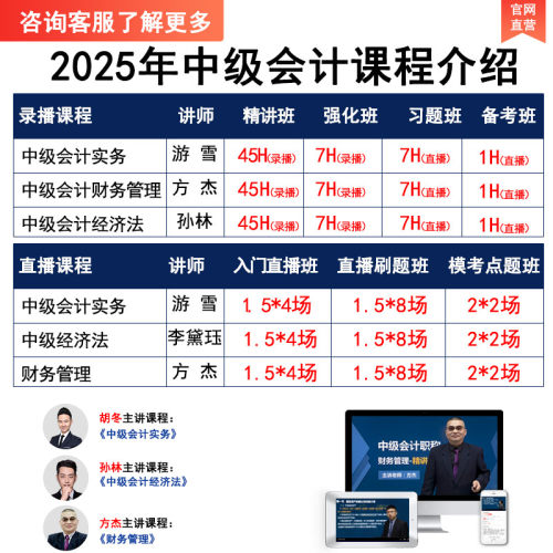 2026年初级中级会计职称考试视频课件教材精讲班题库网络课程孙林 - 图1