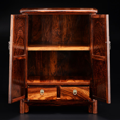 海南黄花梨圆角柜独板对门老油梨高油密榫卯结构降香黄檀明式家具 - 图0