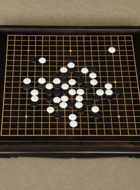 紫光檀红木围棋盘象榫卯