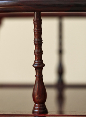 康御红小叶紫檀麒麟引凤纹官帽椅