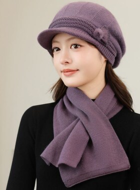 中老年人针织妈妈帽女2026新款秋冬天保暖毛线帽户外防寒帽子护耳