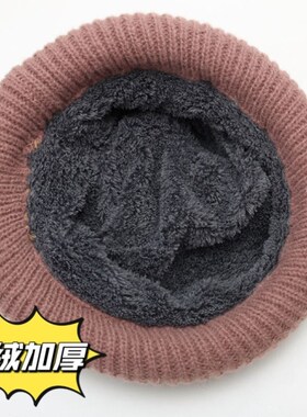 老人保暖帽子80岁60老太太生日寿帽秋冬中老年人奶奶婆婆毛线棉帽