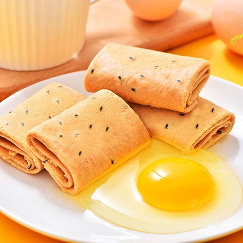 扬航鸡蛋卷手工蛋卷芝麻味鸡蛋酥性饼干老式糕点传统小吃送礼盒装,淘宝优惠券,粉丝福利购,淘宝优惠卷