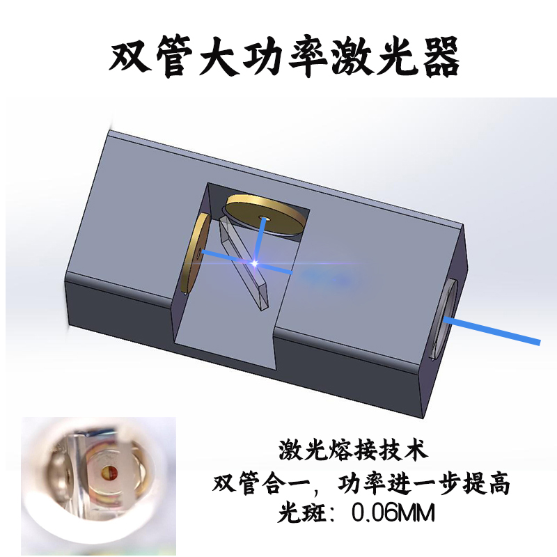 60瓦大功率激光器蓝光激光头打标切割3D打印机改装写字机加激光-图2