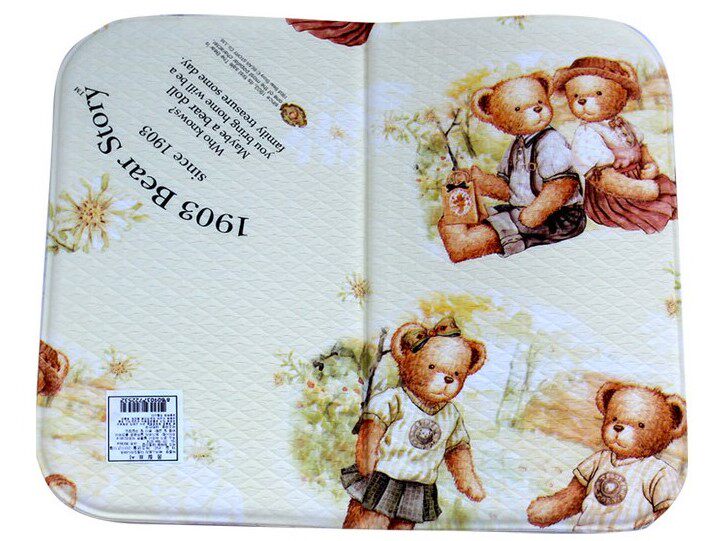 韩国进口卡通可折叠加厚坐垫椅垫洗澡垫防水保暖户外旅行便携包邮