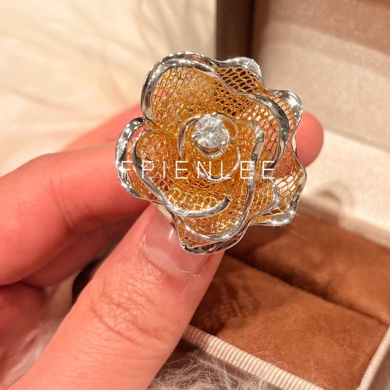 925银戒指 玫瑰星云 轻奢小众活口戒女款气质镂空戒指,淘宝优惠券,粉丝福利购,淘宝优惠卷