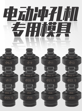 MHP-20手提式电动液压冲孔机模具角铁槽钢孔冲头一字型模腰模圆模