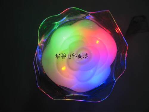 际美带开关LED多彩八角形钻石装饰灯节能小夜灯壁灯过道灯特价 - 图1
