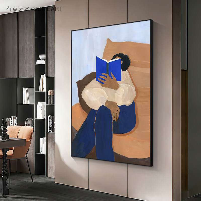 抽象人物客厅沙发装饰画竖版餐厅画小众艺术卧室床头背景墙壁挂画,淘宝优惠券,粉丝福利购,淘宝优惠卷