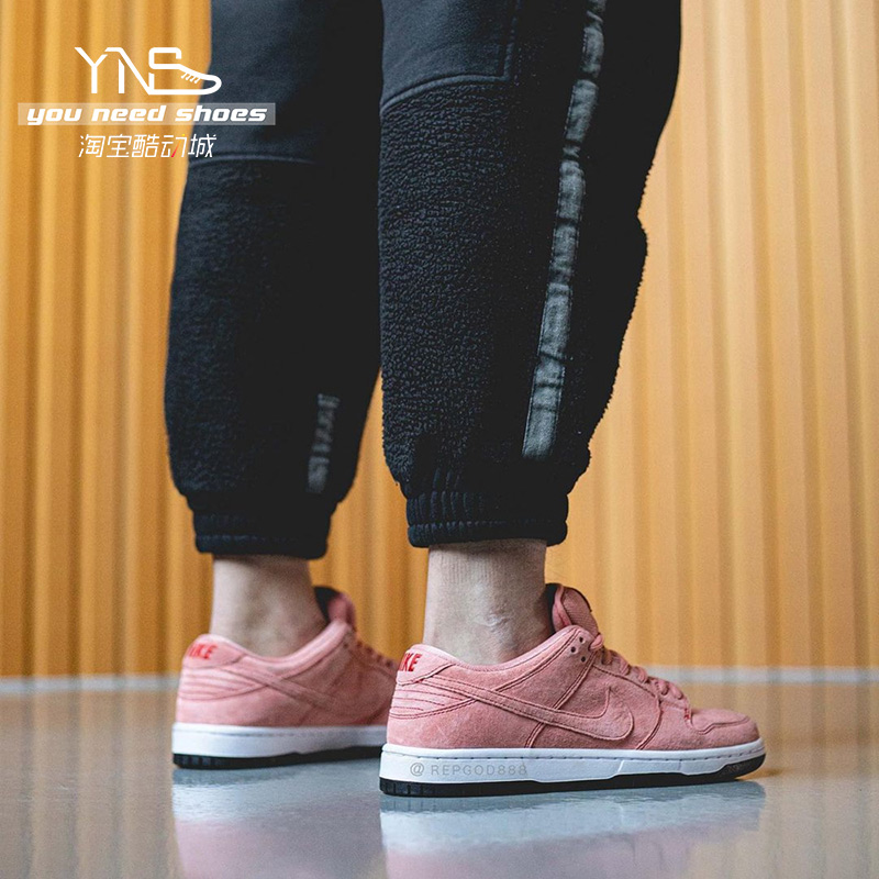 油腻叔 Nike SB Dunk Low Pink Pig粉猪低帮男女滑板鞋CV1655-600-图1