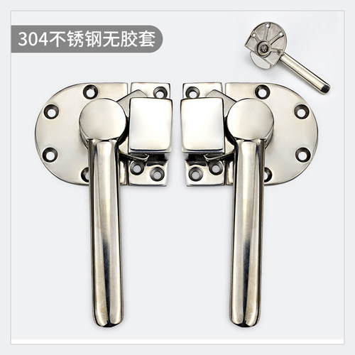 旋转迫紧密闭门把手304不锈钢SBJ401/402工业机械密封锁FHS51-52 - 图1