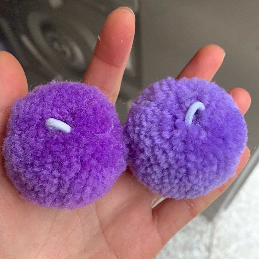 6cm/5cm带扣毛线球彩色线球双色毛绒球diy手工材料服装配饰包挂饰,淘宝优惠券,粉丝福利购,淘宝优惠卷