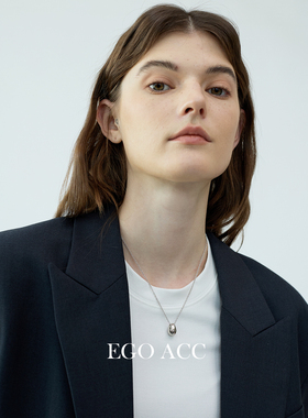 EGOACC高级感冷淡风小银蛋项链