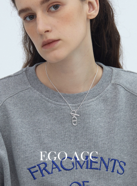 高级感简约休闲猪鼻子OT扣项链