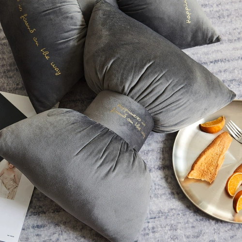 Anmeliang Pine Velvet Bow Bownlow Pillow Car Подушка шейная подушка, простая многофункциональная подушка офисное кресло подушка талия