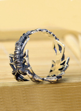 夸张蝎子戒指男士个性朋