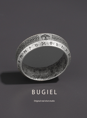 BUGiel新款钛钢不掉色戒指