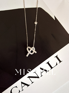MISSJILL·心结项链｜精致小众通体925纯银锆石项链锁骨链清冷感