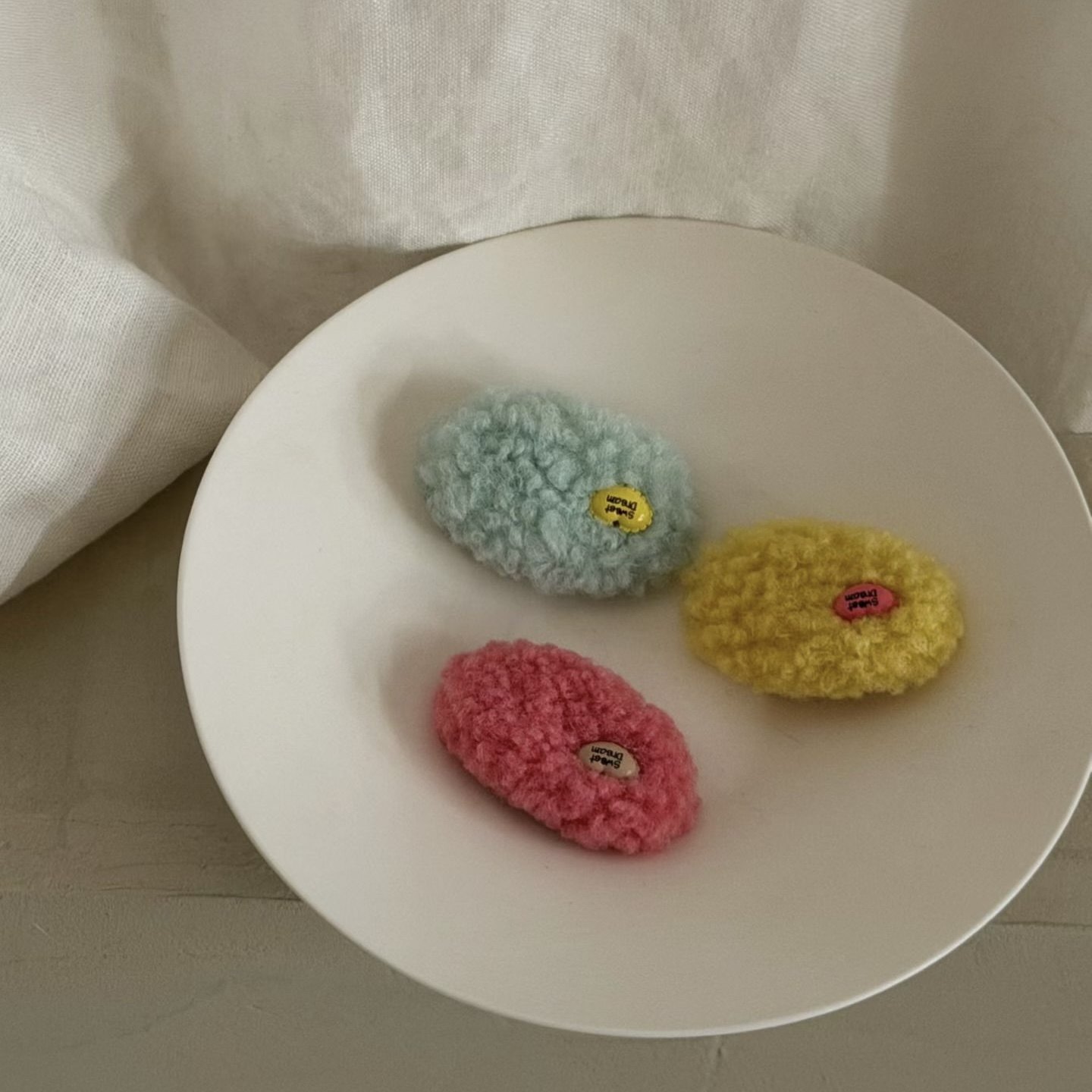 满3对包邮念念niannian韩系秋冬儿童毛绒发夹可爱女宝宝边夹发卡,淘宝优惠券,粉丝福利购,淘宝优惠卷