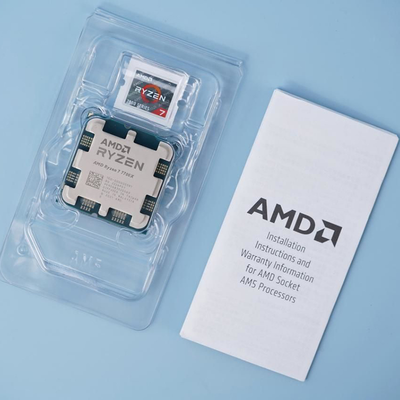 AMD锐龙7CPUDDR5内存R9 7950X3D7900X R7 7700X7800XR5 7600X盒包 - 图0