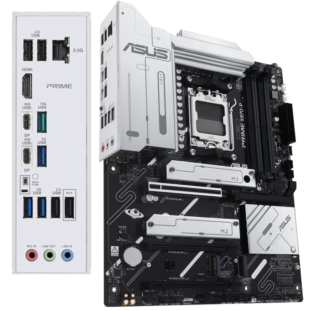 PRIME华硕X870-P主板WIFI7支持AM5系列2.5G网卡PCIE5.0插槽40GUSB - 图1