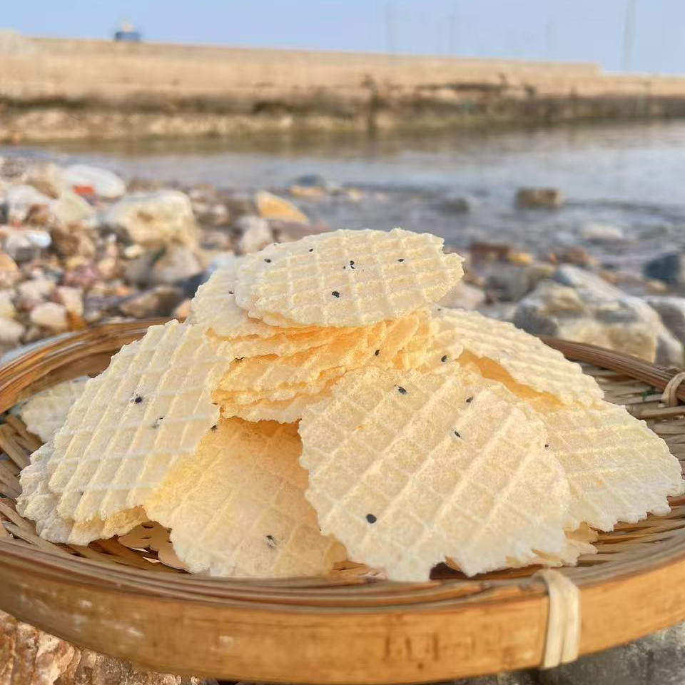 烟台威海青岛特产伴手礼长岛小爱现烤手工鲜虾脆片即食休闲零食,淘宝优惠券,粉丝福利购,淘宝优惠卷