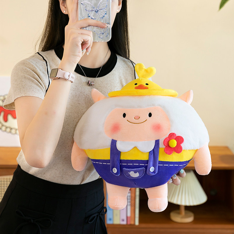 鸭鸭DONGDONG羊玩偶公仔小羊毛绒玩具娃娃蛋仔派对生日礼物送儿童