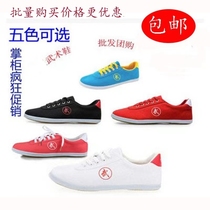 Qingdao Double Star Martial Arts Shoes Tai Chi Mens Practice Shoes Children Martial Arts Womens Autumn Winter Canvas Training Cow Fascia Sneakers