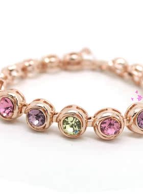 威妮华正品比拉彩色送水晶手链