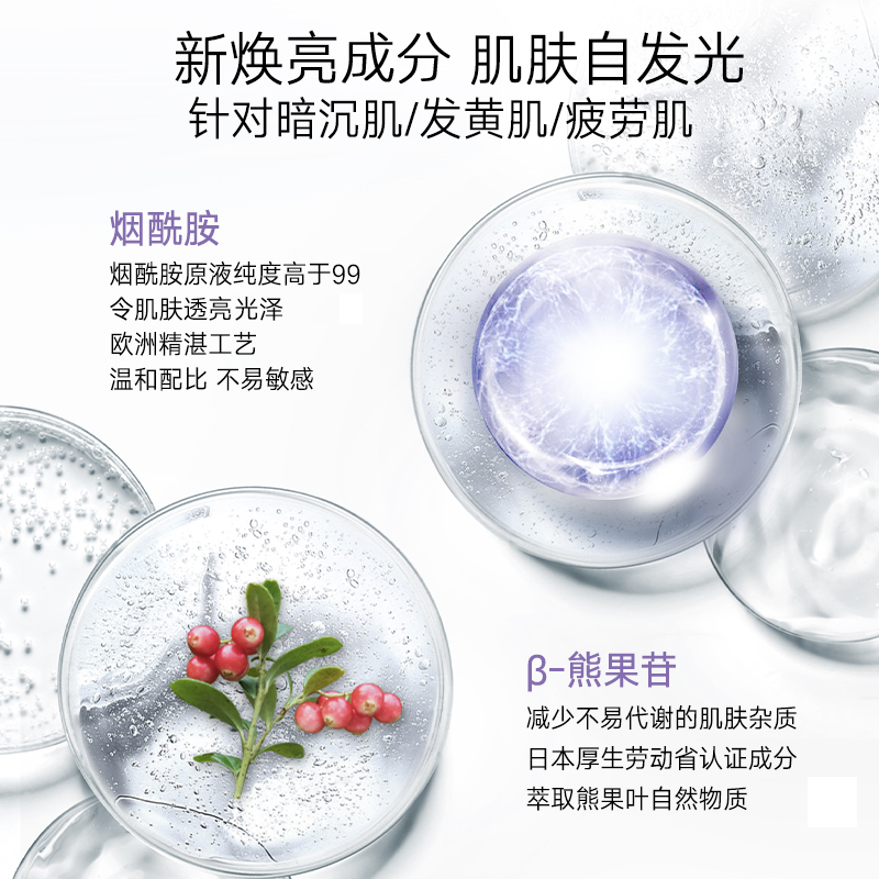 AVON/雅芳新活烟酰胺净透乳液75ml提亮肤色补水滋润细腻素颜霜-图1