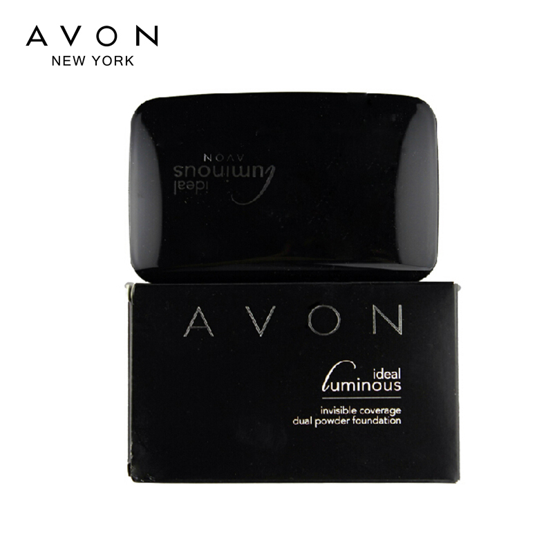 格律诗化妆品专营店AVON/雅芳光影修颜两用粉饼定妆细腻保湿淡纹修饰提亮干湿2