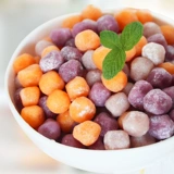 Huaxianni ручной работы с четырьмя раундами Taro Round 500 г фиолетового картофеля сладкого картофеля Таро четыре аромата крупных таро круглу