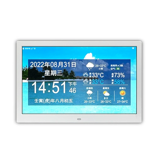 Новый китайский большой экран 5G Smart Wi -Fi Прогноз погоды цифровые электронные стены.