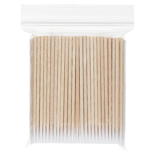 Pointed cotton swabs for tattoo makeup, eyebrow modification and eyeliner, ultra-fine small-headed toothpicks, disposable for beauty salons