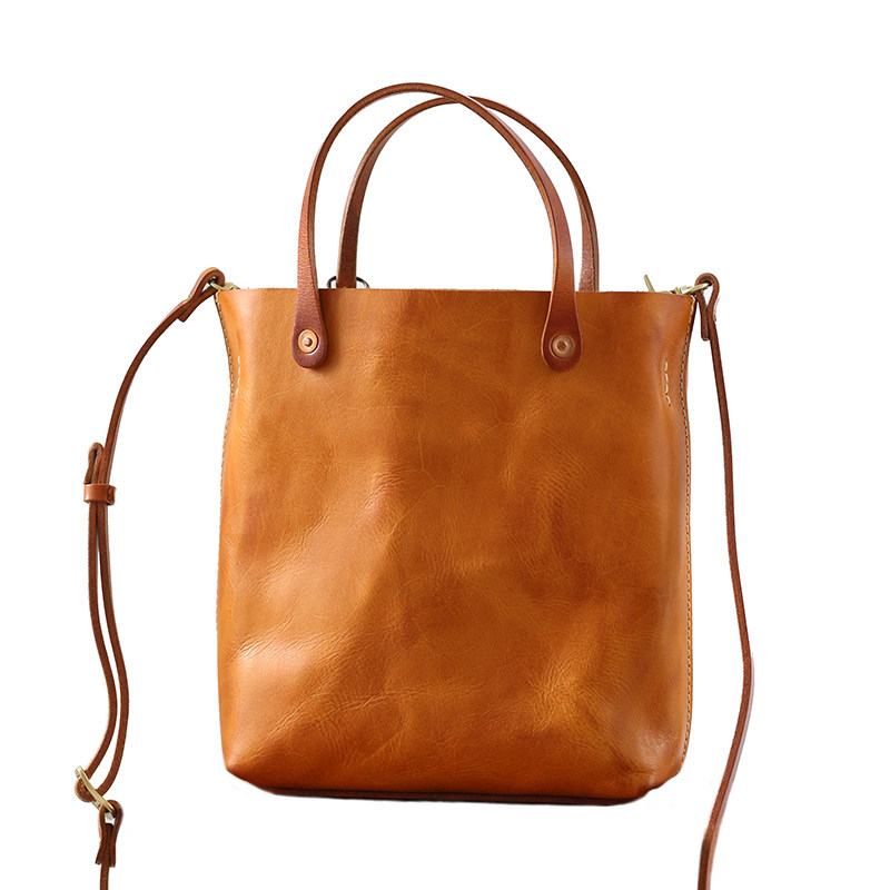 荣轻复古美式手工小托特包意大利厚植鞣牛皮迷你托特包竖款斜挎包,淘宝优惠券,粉丝福利购,淘宝优惠卷