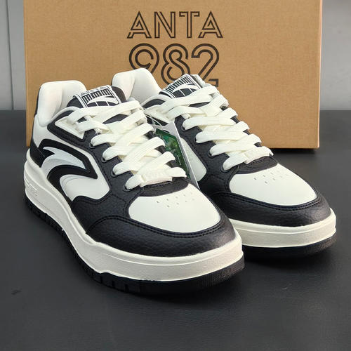 安踏982板鞋休闲鞋女2025冬新款厚底增高超轻低帮滑板鞋122548066 - 图3