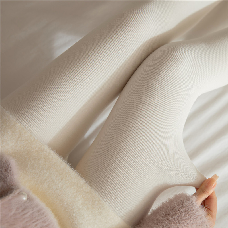 奶白色连裤袜秋冬季加厚打底裤女配裙子打底袜外穿保暖加绒白丝袜,淘宝优惠券,粉丝福利购,淘宝优惠卷