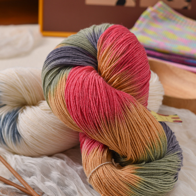 手染段染中粗羊毛线290棒针编织毛衣线围巾披肩帽子毛线一把5两,淘宝优惠券,粉丝福利购,淘宝优惠卷