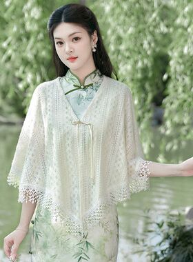 针织办公室房披肩流苏空调女薄款