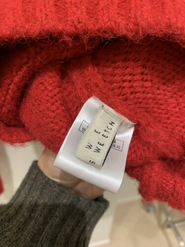 韩国MWE正品现货特惠红色女士毛衣 - 图1