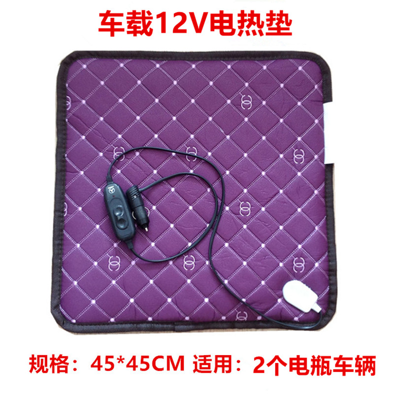 车载轿车货车12V24V电热垫加热垫发热垫调温电暖垫靠垫椅垫包邮-图0