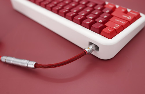 GeekCable手工客制化电脑机械键盘航插数据线GMK主题SP键帽线火腿 - 图1