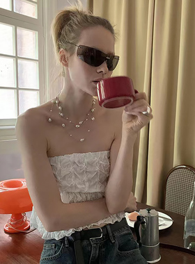 120cm长款毛衣链异形巴洛克淡水珍珠项链镀白金颈链腰链叠戴欧美