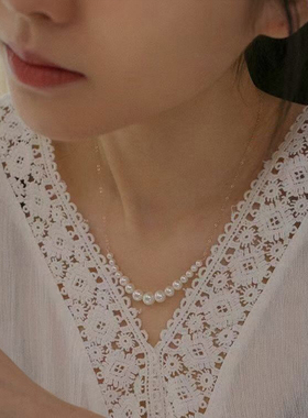 18k包金保色淡水手工超亮小珍珠