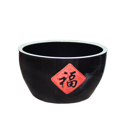 复古福字米缸大酱缸特色厨房猪油罐农家乐传统酿米酒创意土陶瓷罐 - 图3