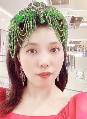 2026新款小众高级感绿水晶发箍