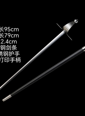 格斗侧剑西洋小剑侧剑欧剑欧式骑士指挥剑冷兵器天元刀剑未开刃